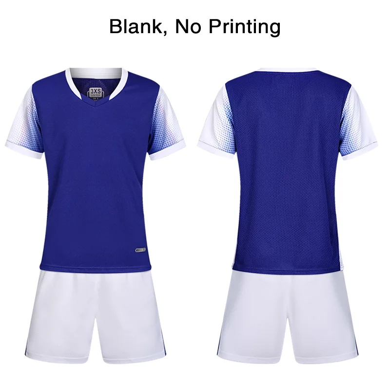 Футбольные майки Camisa De Futebol, форма, Дышащие футбольные футболки для детей, Survetement, футбольные Майо, футбольные комплекты для ног Франции - Цвет: blue