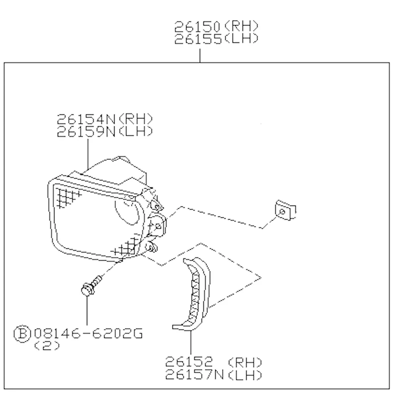 Противотуманные фары для Infiniti QX56 2004 2005 2006 2007 2008 QX4 2001 2002 2003 пара фар дальнего