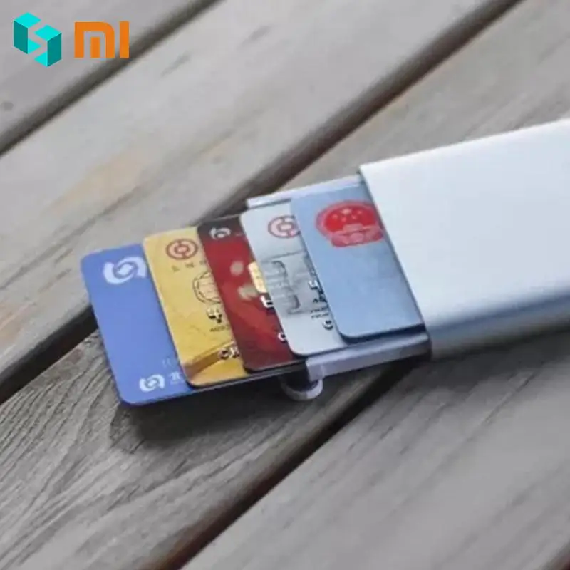 Чехол для карт Xiao mi, чехол для карт Xio mi ID Xao mi, держатель для карт, твердый алюминиевый корпус Xioa mi, 3 цвета, серебристый, золотой, Темный