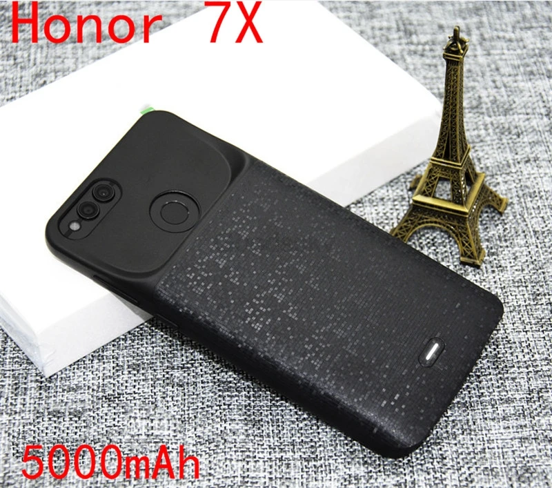 Силиконовый противоударный чехол-батарея Silm для huawei Honor 8 9 Lite 6X 7X Play 8X Nova 3 power bank, чехол-накладка на заднюю панель, чехол s