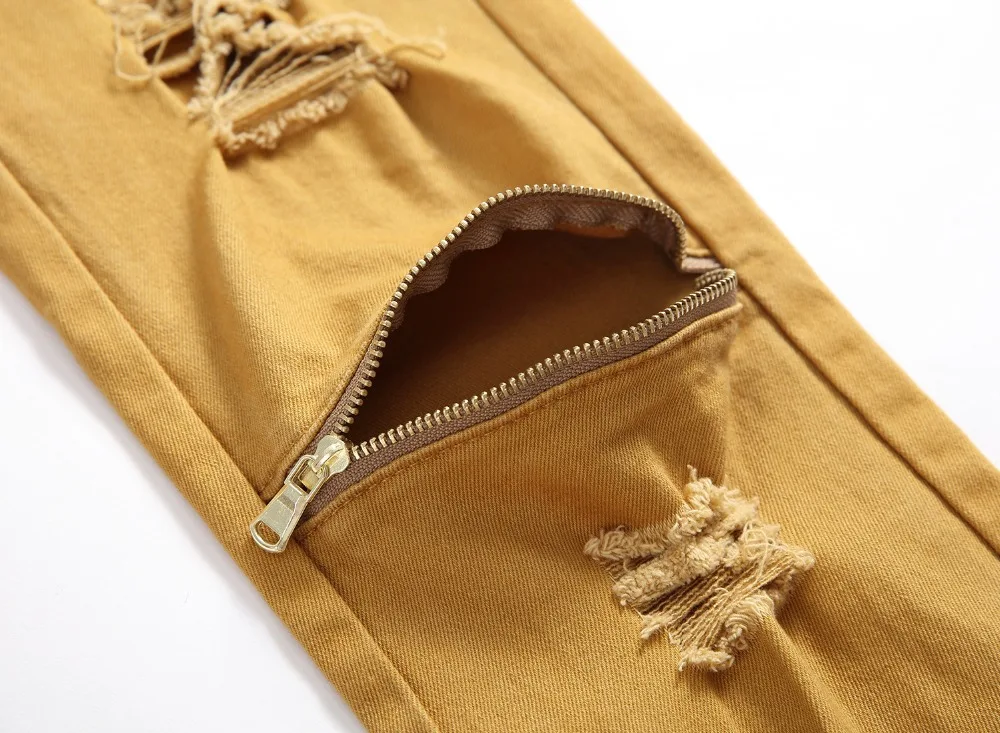 Мужские повседневные узкие джинсовые брюки мужские однотонные джинсы карандаш