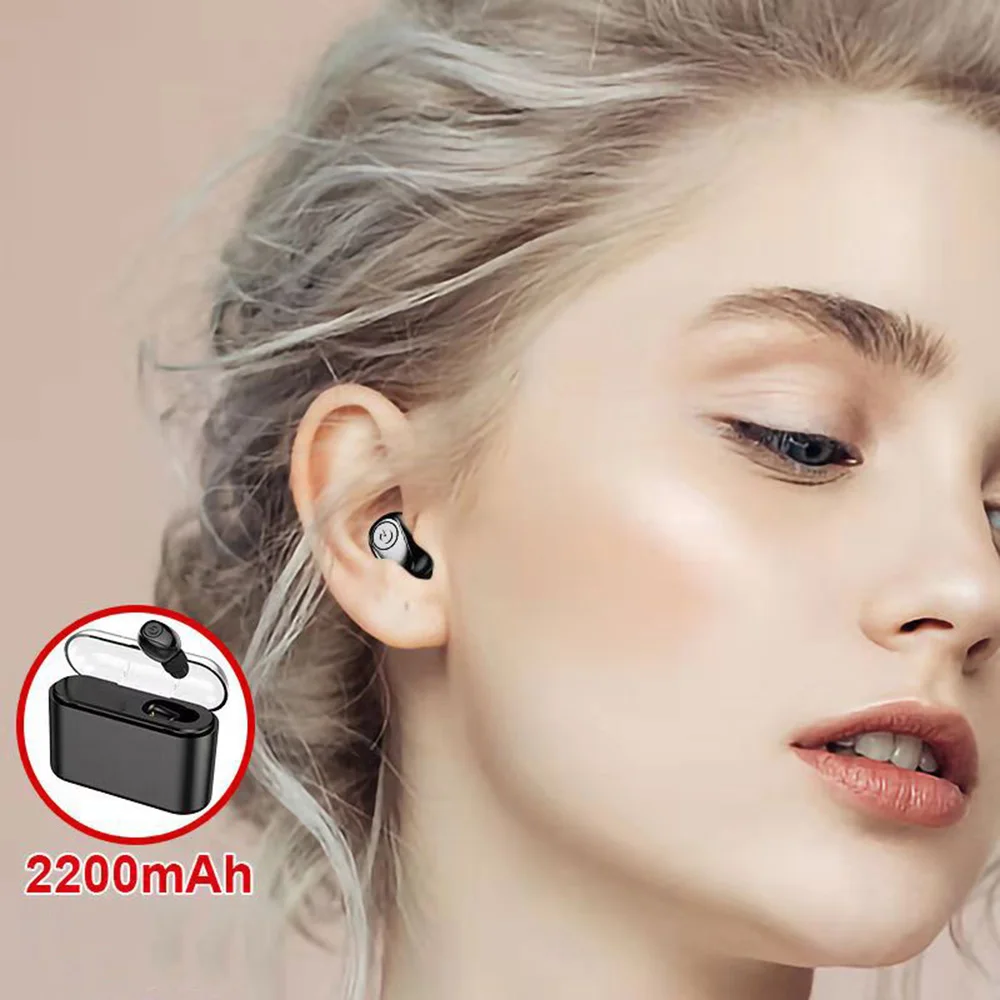 X8 TWS настоящие беспроводные наушники 5D стерео X8 Bluetooth наушники мини TWS водонепроницаемые наушники с аккумулятором 2200 мАч наушники