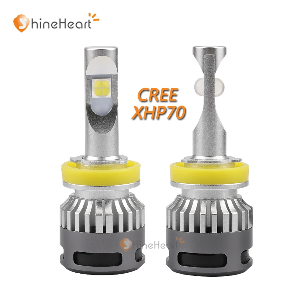 Новое поступление turbo 12 V X70 CR-EE XHP70 плюс H4 H7 H8 H9 H11 9005 HB3 9006 HB4 9012 HIR2 Автомобильные светодиодные лампы для передних фар с 6000 k