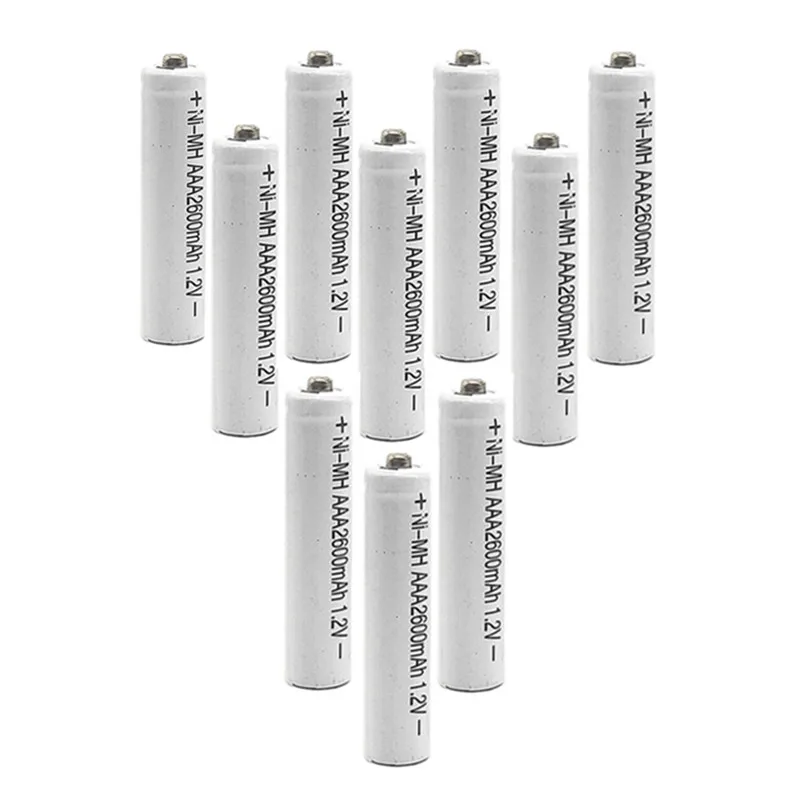 8/10/14 Ni-MH 1 2 V AAA перезаряжаемая 2600mAh 3A нейтральная аккумуляторная батарея