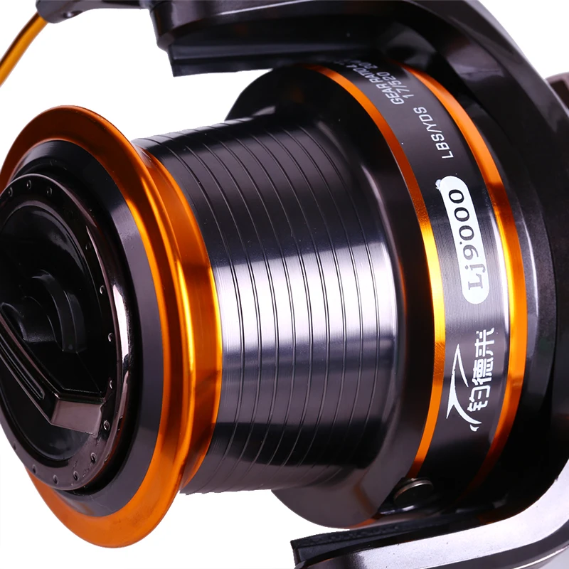 

FDDL LJ9000 Fishing Reel Full Metal Spool Jigging Trolling Long Shot Casting for Carp and Salt Water Surf Spinning Big Sea Fish