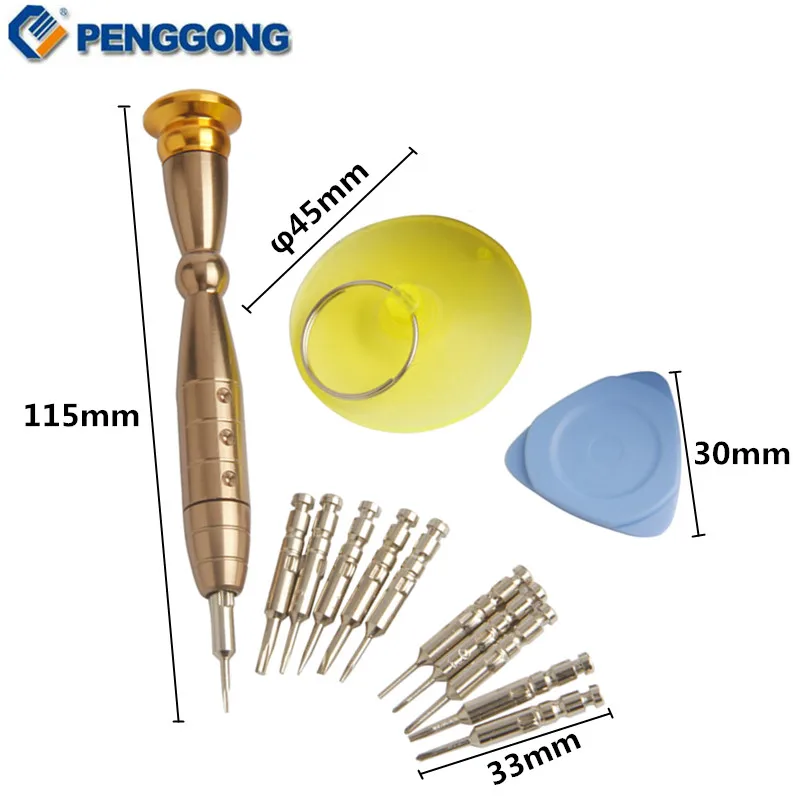 PENGGONG 15 шт. мини отвертка Набор прецизионных отверток Phillips Torx для телефонов часов