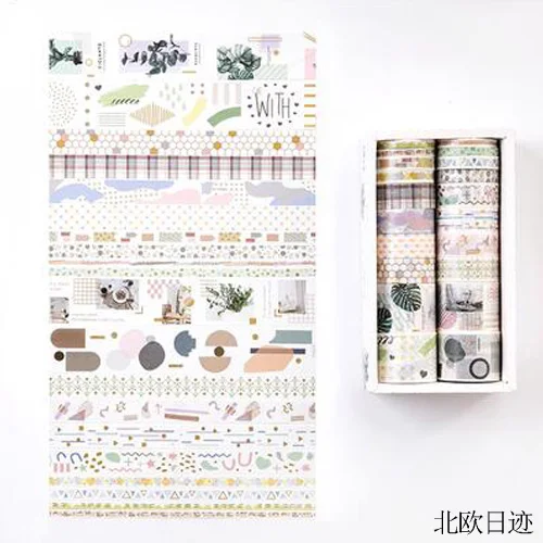 06 20 шт./лот коллаж серии настольная книга дневник DIY декоративные васи ленты набор скрапбукинга поставки наклейки Скрапбукинг - Цвет: 06