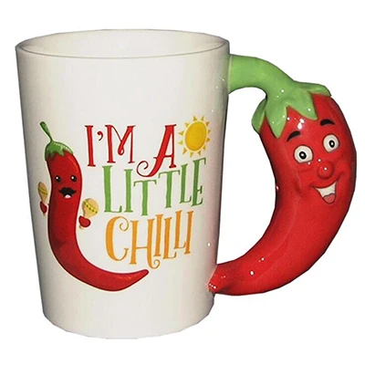 chili Креативная чашка домашний офис Милый Попугай Дятел мультфильм животное стерео керамическая кружка Ручная роспись 3D Кофе Молоко чай чашка - Цвет: chili