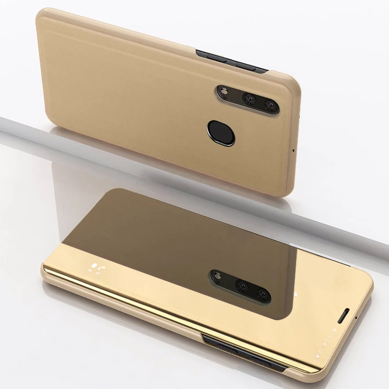 Умный зеркальный флип-чехол Soaptree для Oppo Reno 10x Zoom, чехол, прозрачный чехол для Vivo Y15 Y17 IQOO Z1 Pro Z5X A9 A5, чехол - Цвет: 03