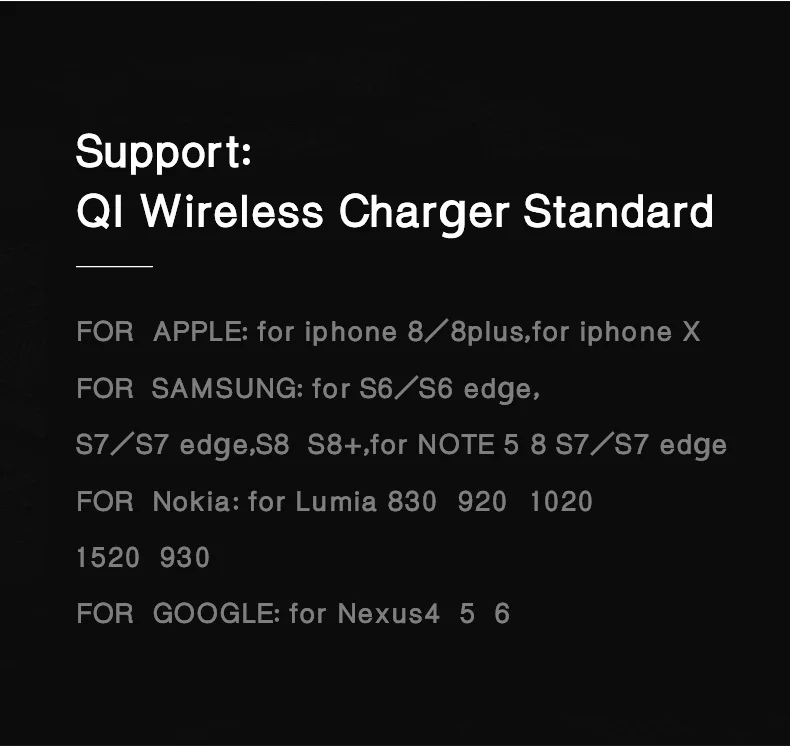 IIOZO Беспроводной Зарядное устройство для iPhone X 8/8 Plus 5 мм ультра тонкий кожаный быстро QI Беспроводной Зарядное устройство Pad для samsung Note8 S8 S7 S6 край
