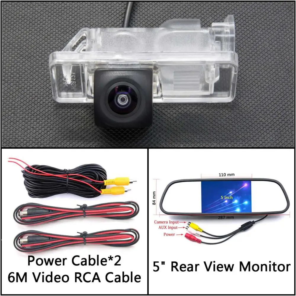 Cam N 5 inch Mirror 175 градусов HD резервная камера заднего вида для Mercedes Benz B Class Vito Viano Sprinter Для VW Crafter 2006~ автомобильный монитор - Название цвета: Cam N 5 inch Mirror