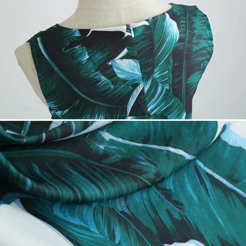 Женское винтажное платье макси без рукавов вечерние нее с цветочным принтом