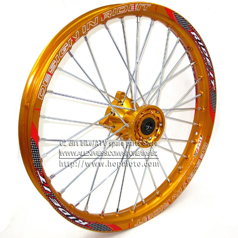 Передние диски 1 60x17 дюймов ступица ЧПУ колесные из алюминиевого сплава для KLX CRF