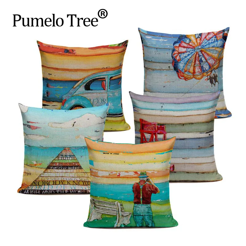 Высококачественная наволочка для пляжа яркий чехол в виде сердца праздничный