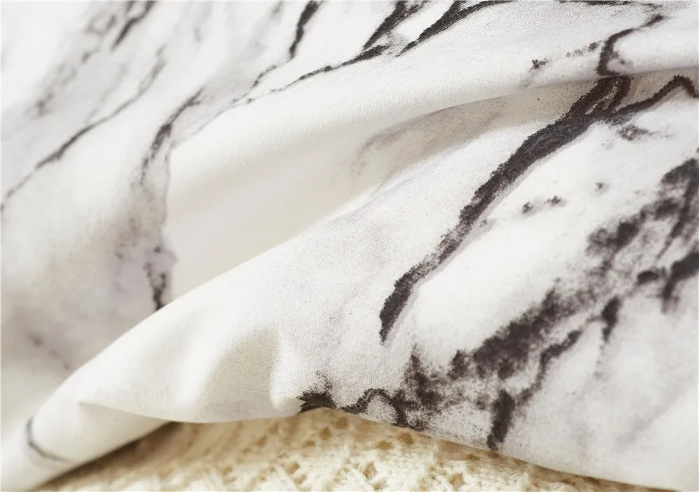 Bedding Set Comfortable Flowers Polished Printing Bed Sheet Duvet Cover Pillowcase Simple Style Wool Polyester XHS0109 | Дом и сад