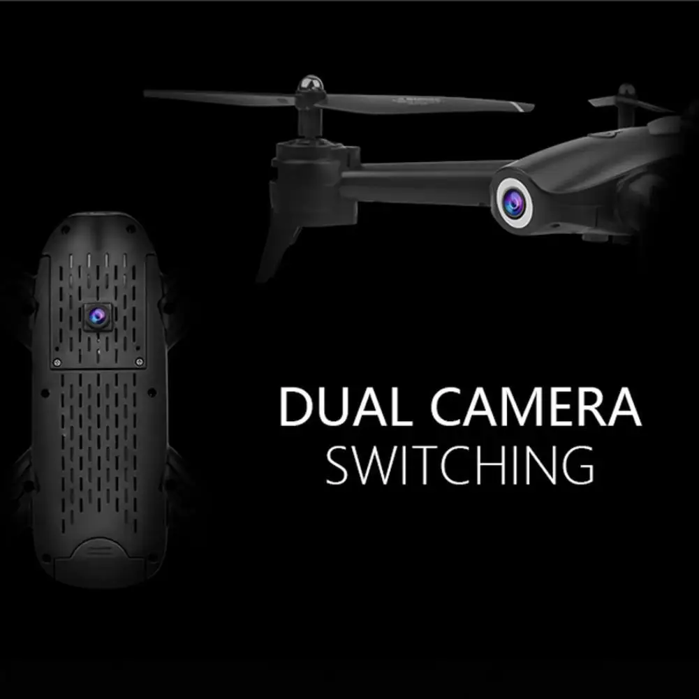 Дрон с дистанционным управлением 2,4 ГГц wifi FPV 720 P/1080 P/2 K HD Двойная камера 18 минут полёт Безголовый режим RC вертолет Квадрокоптер