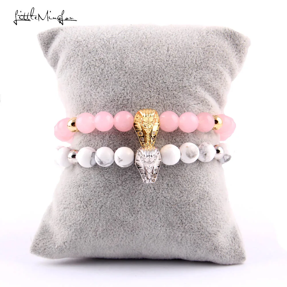 Женский браслет с подвесками в виде Фараона фианитом | Украшения и аксессуары