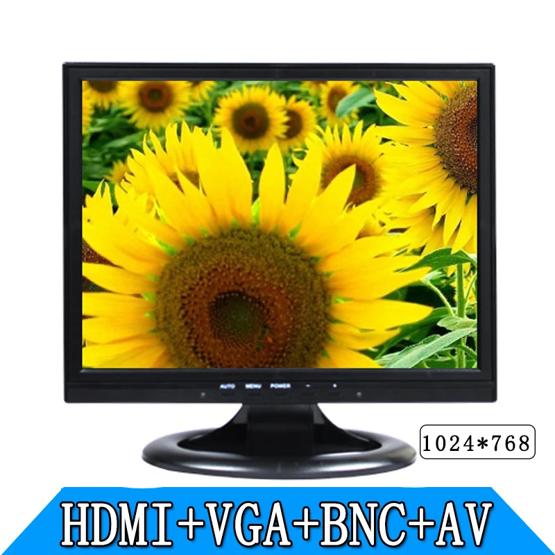 14,1 дюймовый BNC AV HDMI VGA промышленный безопасный жк-монитор высокой четкости компьютерные мониторы