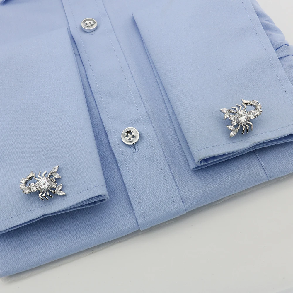 Мужские Запонки с крутой Скорпион ручной работы из хрустального материала