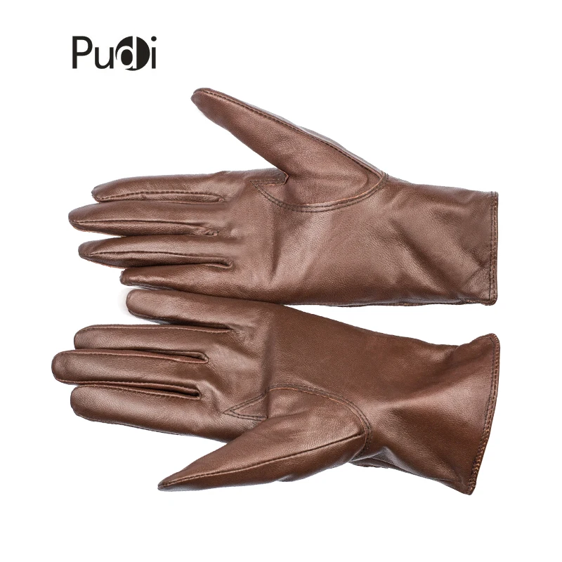 PUDI GL813 женские перчатки из натуральной кожи брендовые новые модные наручные перчатки из натуральной овечьей кожи Зима-осень