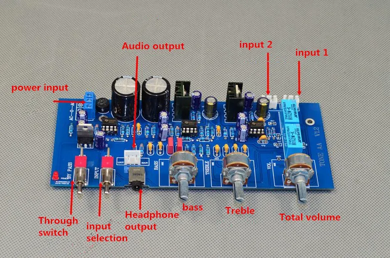 Предварительный усилитель для наушников breeze audio AV2 NE5532 HiFi с 2-полосным входом и