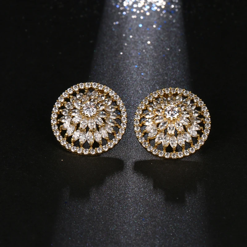 Женские серьги гвоздики серебряного цвета с фианитом|earrings jewelry|colorful stud earingsstud