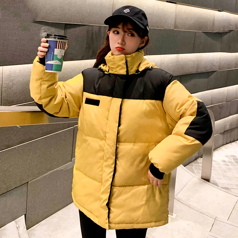 New Design 2019 Winter Jacket Women Stand Collar Warm Thicken Padded Female Short Coat Patch Parka | Женская одежда