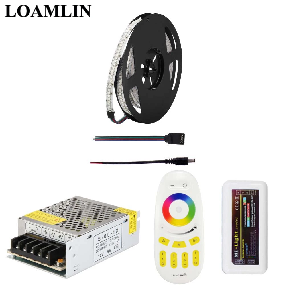5 м 10 15 20 2835SMD 234 светодиодов/м RGB светодиодные полосы света с Milight 2 4G RGBW Пульт
