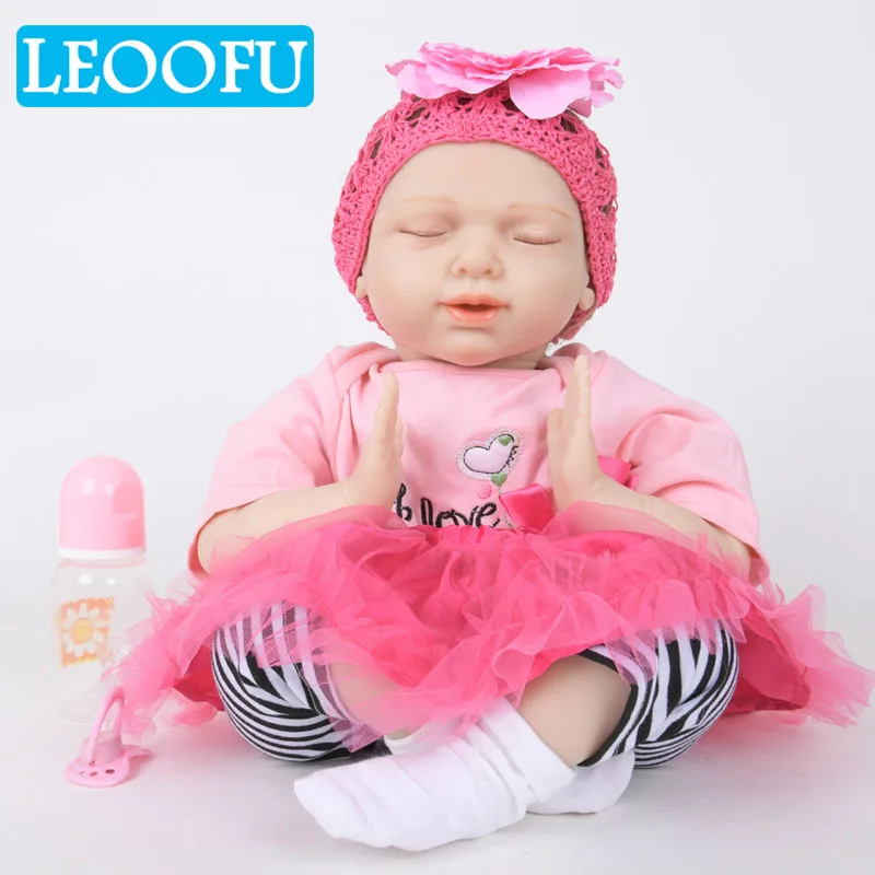 LEOOFU 50 см играть дома игрушки модель тела reborn для маленьких девочек мальчиков
