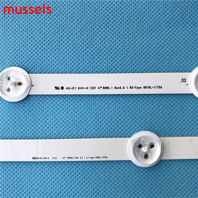 LED Backlight strip For LG 47&quot LCD TV 94cm 9lamp New LC470DUN(SF)(R1) LG47LP360 6916L-1360A 1361A 1362A 6916L-1174A 1175A 1176A |