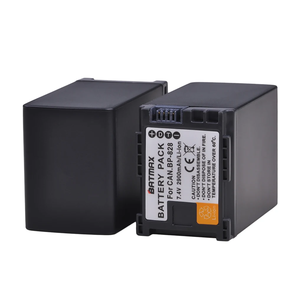 Аккумулятор Batmax BP-828 BP828 2900 мАч для Canon VIXIA XA20 XA25 XA35 XA40 XA45 XA50 XA55 XA65 XA70 XA75 HF G30 G40 XF400