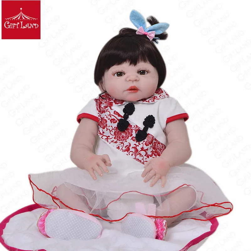 Reborn Baby Doll Bebe полный силиконовые Виктория Bonecas ручной работы кровать время Playmate