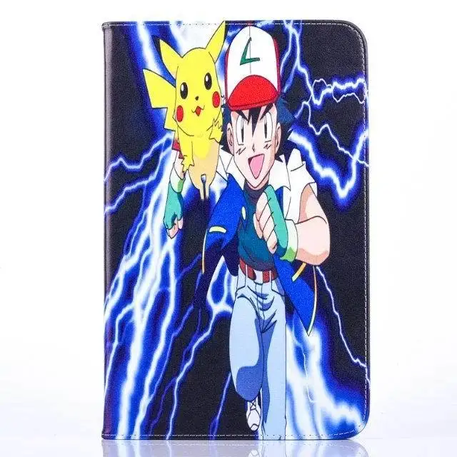 Чехол для Samsung Galaxy Tab A A6 10,1 T580 T585 T580N чехол «Pokemon Go» с забавным рисунком Пикачу tablet крышка флип-чехол с подставкой coque para