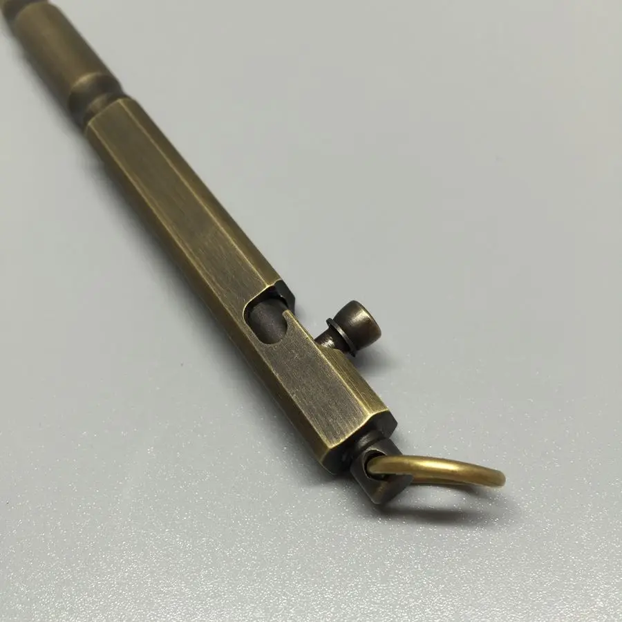 1 шт. старая ручка с пистолетом и болтом латунная твердая портативная ручная