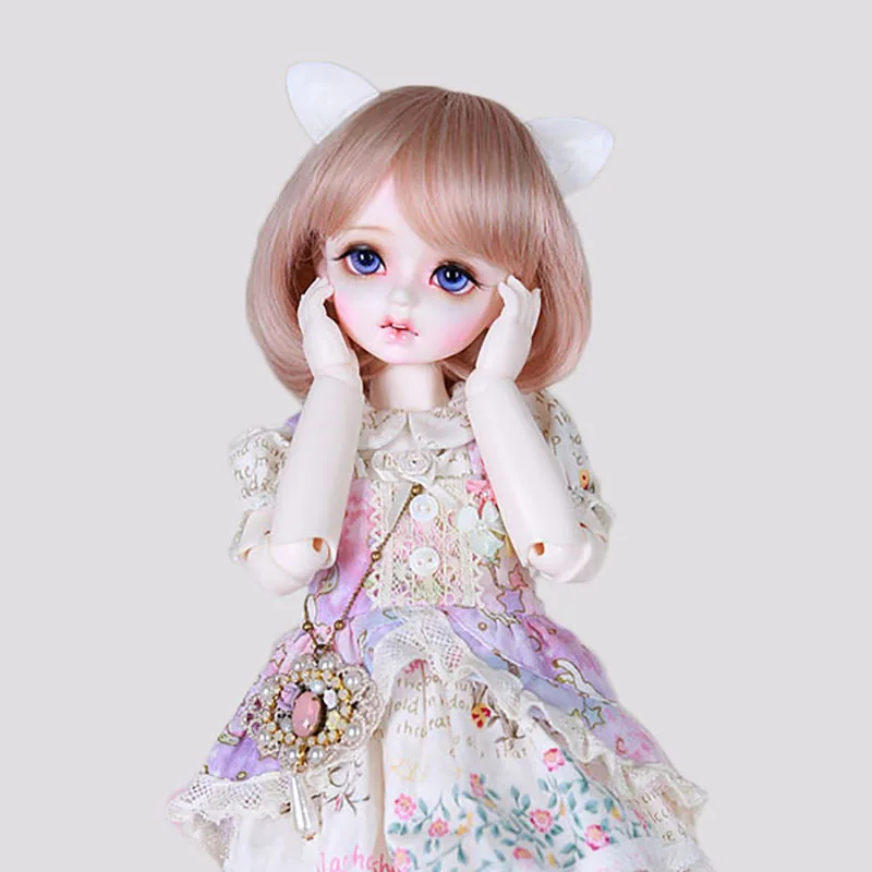 Cataleya Bjd sd кукла парик 1/3 1/4 1/6 1/8 парики Высокая температура шелк смешанный цвет градиент короткие волосы