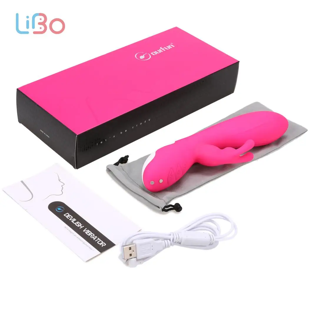 Ли Бо Вибратор Кролик G-Spot секс-игрушки для женщин частоты стимуляции Силиконовый