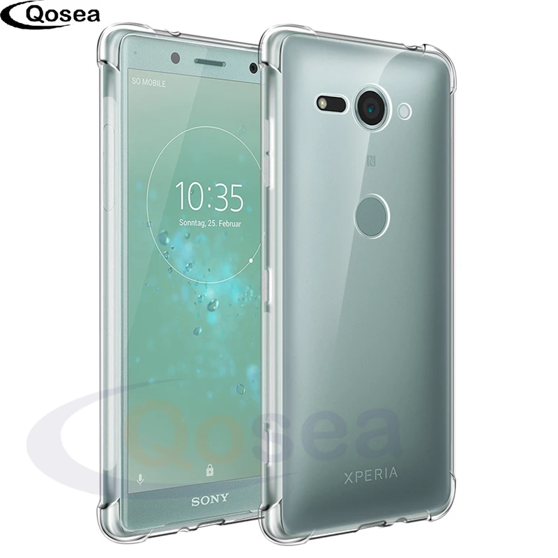 Qosea для sony Xperia XZ2 компактный кейс Samsung Galaxy прозрачный тонкий мягкий силиконовый