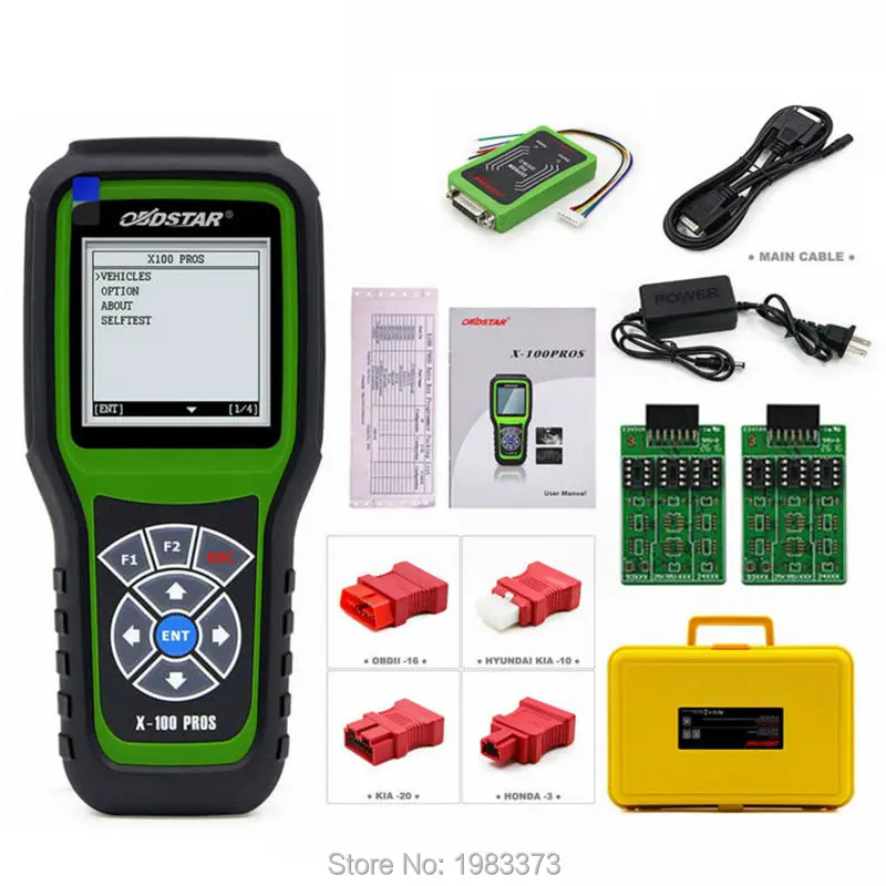 Оригинальный X100 PROS иммобилайзер + одометр EEprom адаптер OBDSTAR C D E модель X-100 Pro авто