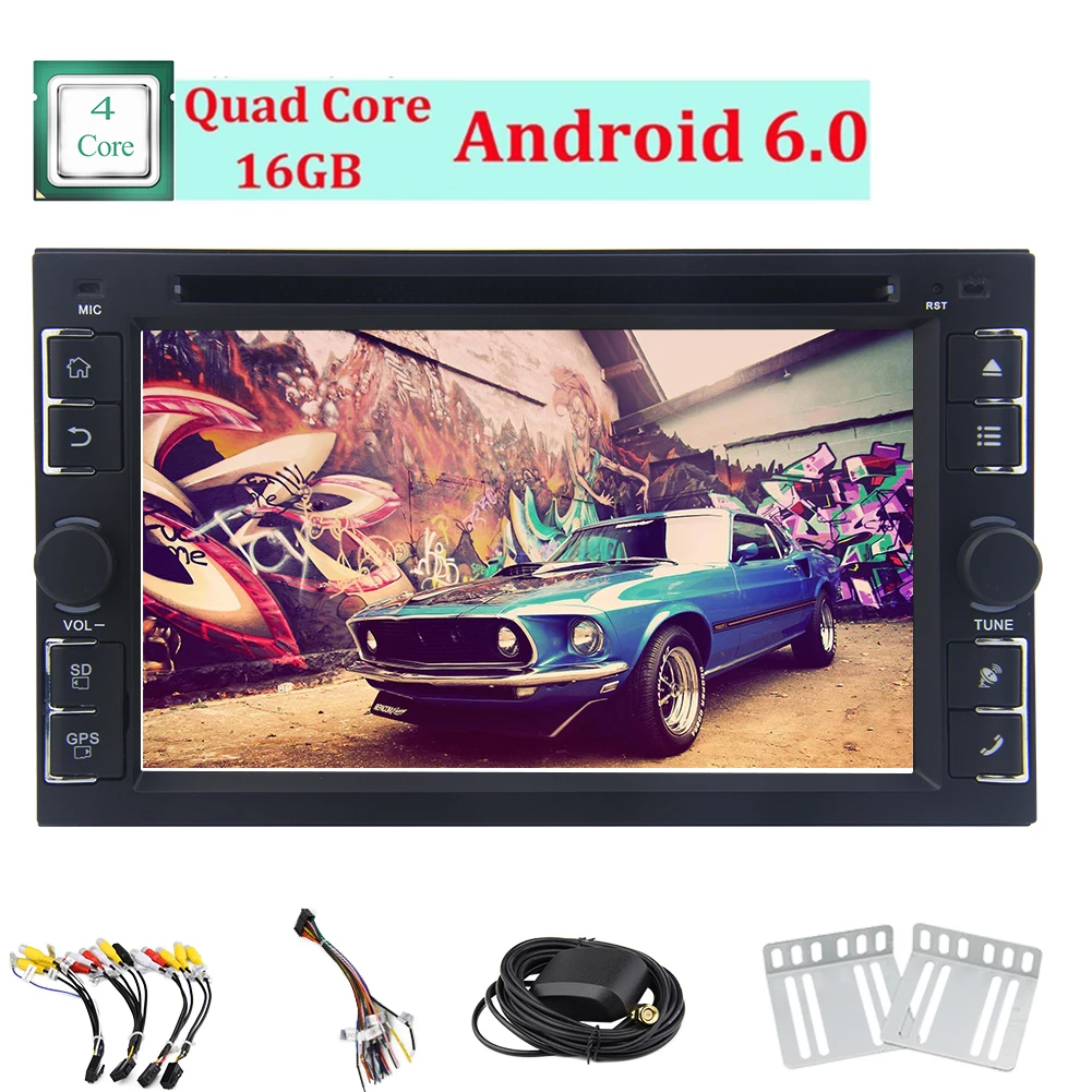 6 2 &quotсенсорный экран Android 0 ГБ Автомобильный dvd плеер 2Din GPS навигация