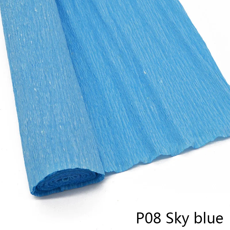 50*250 см/рулон креповой бумаги DIY цветок делая обертывающий цветок упаковочный материал бумага ремесло Свадебная вечеринка Подарочная Обертка Бумага - Цвет: P08