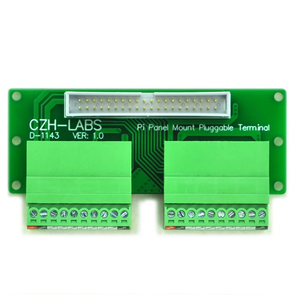 Панель Pi для модуля блока клеммы с разъемом Raspberry Pi.|terminal block|terminal block pluggablepanel mount