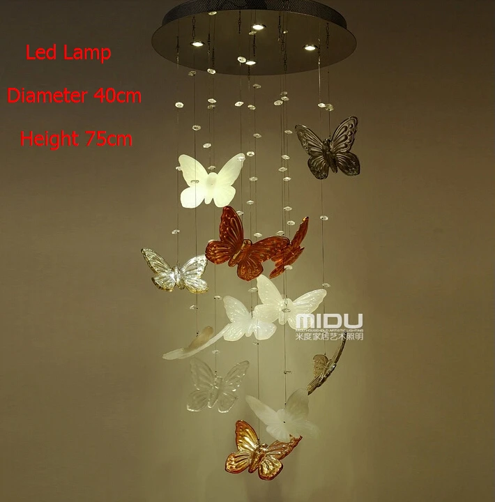 Потолочный светильник светодиодный с кристаллами для украшения дома на новый