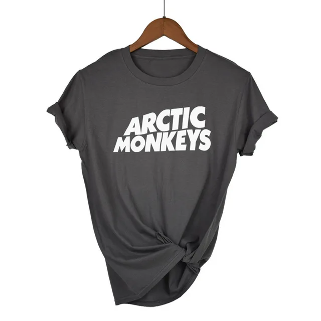 Dark Grey-W Футболка Arctic Monkeys Sound Wave, рок-группа, концертный альбом, высокая футболка, футболка унисекс, больше размеров и Color-A112 - Цвет: Dark Grey-W
