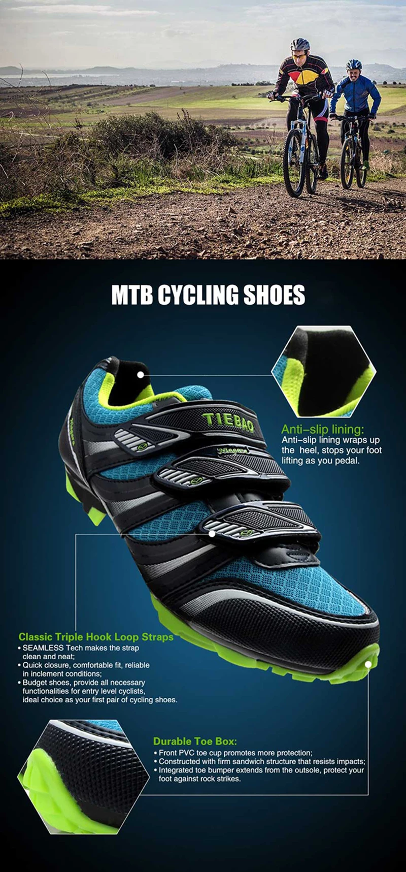 Tiebao, профессиональная обувь для велоспорта MTB,, мужская спортивная обувь для гоночного велосипеда, самоблокирующаяся велосипедная обувь, SPD, с тиснением, кроссовки для педалей