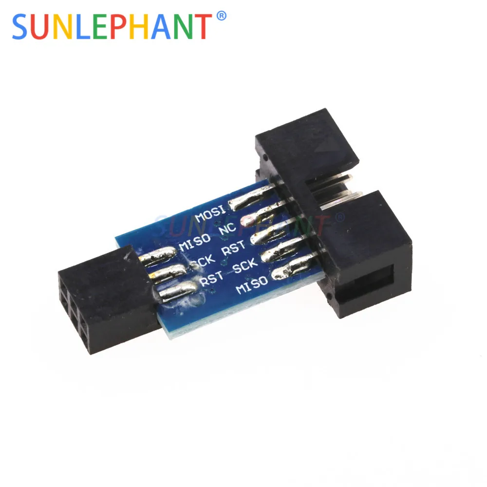 10 Pin на 6 адаптер плата для AVRISP MKII USBASP STK500 высокое качество|Интегральные схемы| |