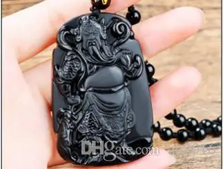 Рождественский подарок кулон из 100% натуральной матовой бумаги Obsidian Kuan Kung|pendant