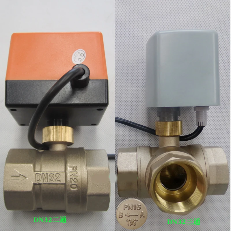 Двухканальный трехканальный Электрический шаровой клапан полноканальный