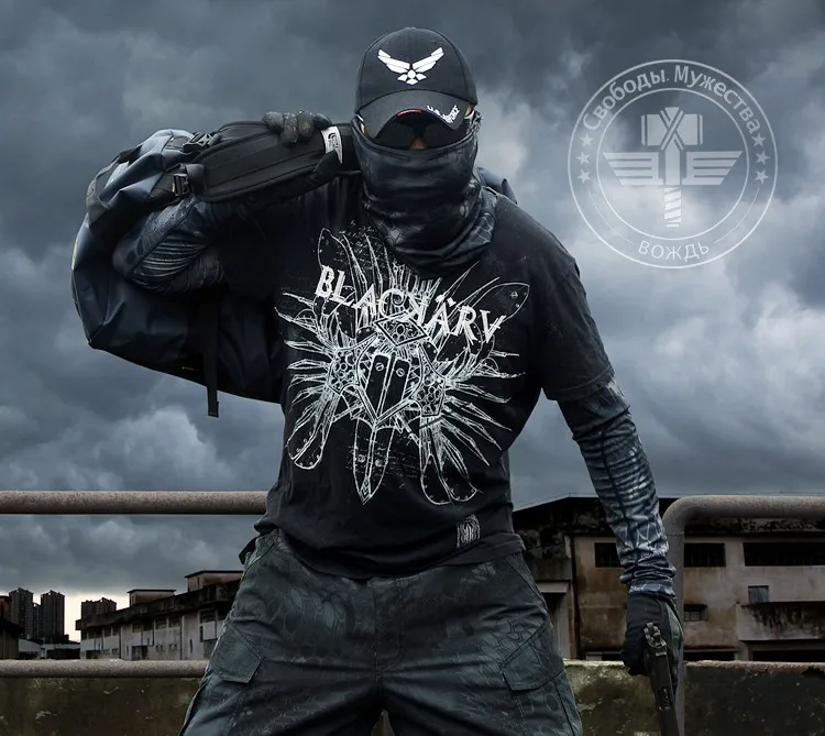 Камуфляжная одежда охотника Kryptek повседневная быстросохнущая футболка Военная