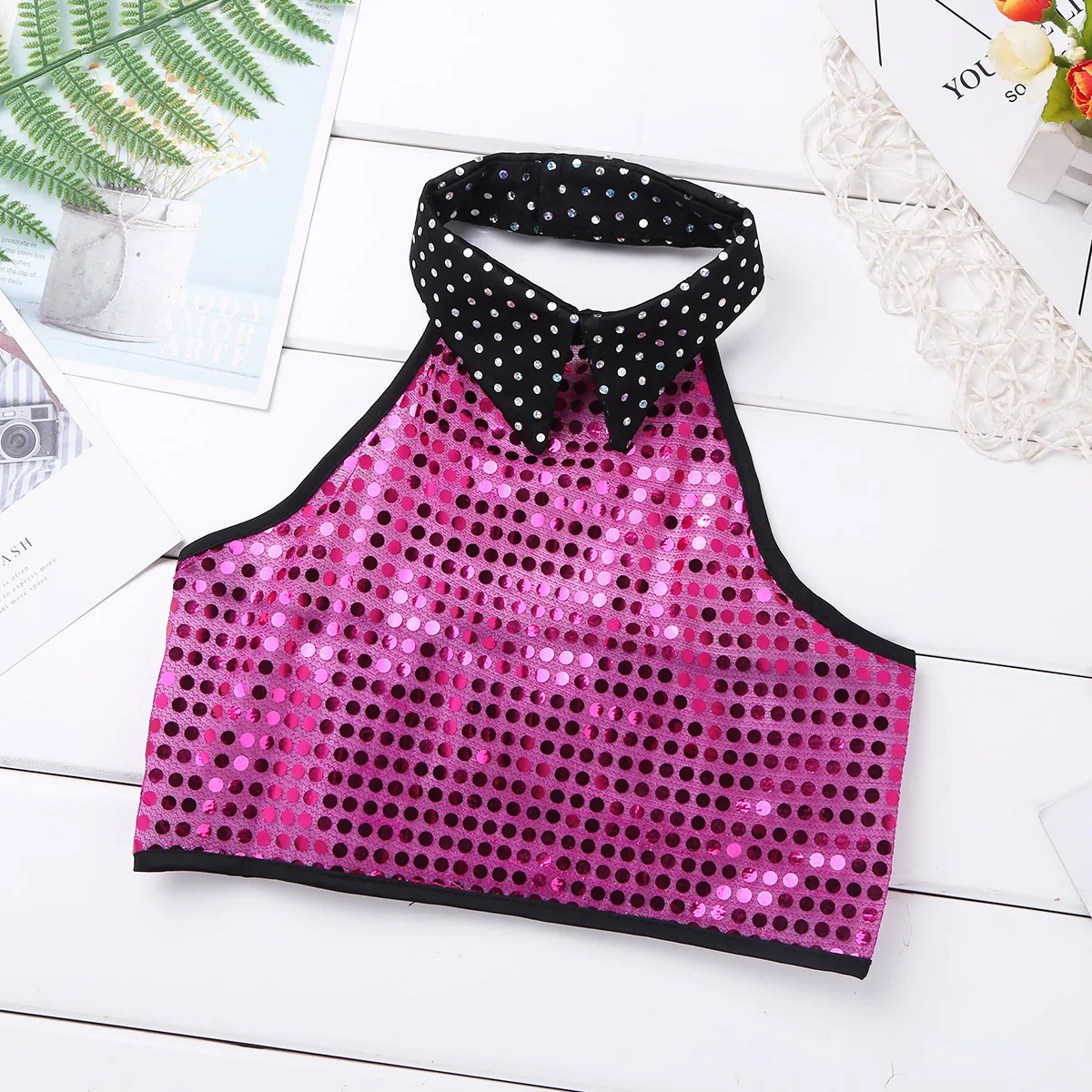 Блестками Дети Джаз для современных танцев костюм наряды Латиноамериканский