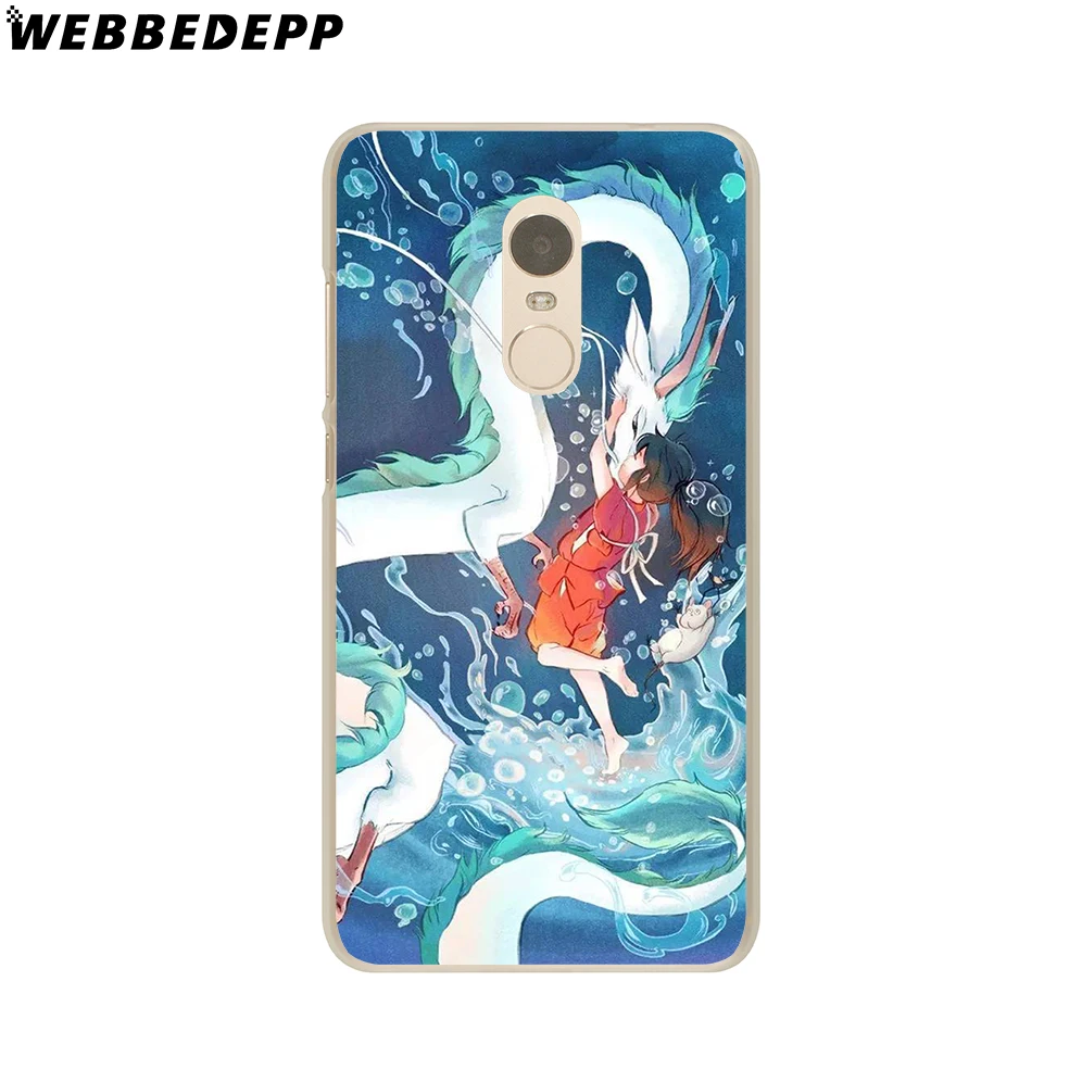 WEBBEDEPP studio ghibli Тоторо чехол для телефона для Xiaomi Redmi 4X 4A 5A 5 6plus Pro 6A S2 7 Note 5, 6, 7, 8 Pro 4X Go крышка